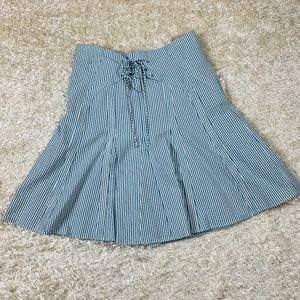 Anthropologie Viola NWT Size 8 Striped Skirt Blue